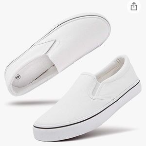 White slip on tennis shoes